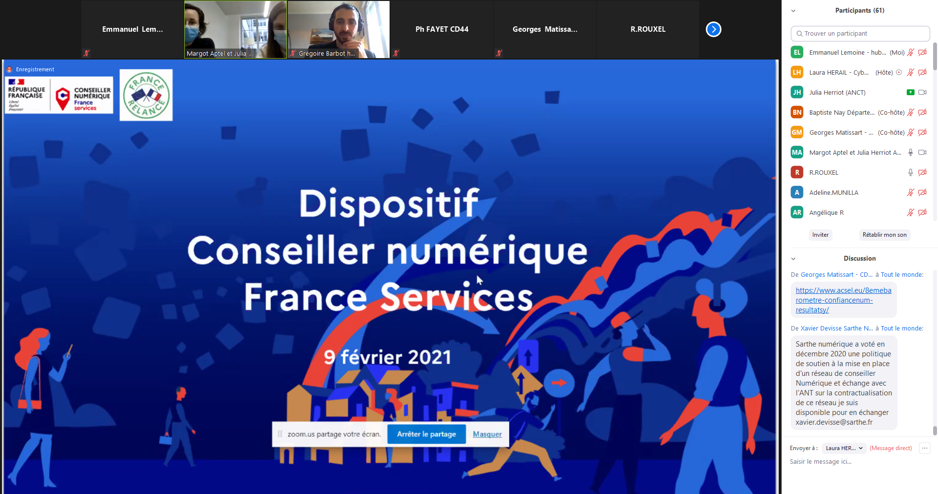 Lire la suite à propos de l’article Compte rendu webinaire « Conseillers numériques France Services »